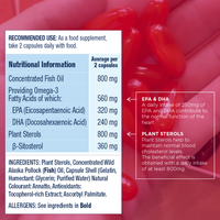 CHOLESTEROL  SUPPORT Omega-3 Fish Oil Caspsules