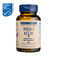 OMEGA-3 + K2 & D3 Omega-3 Fish Oil Capsules