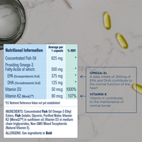 OMEGA-3 + K2 & D3 Omega-3 Fish Oil Capsules