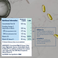 OMEGA-3 + K2 & D3 Omega-3 Fish Oil Capsules