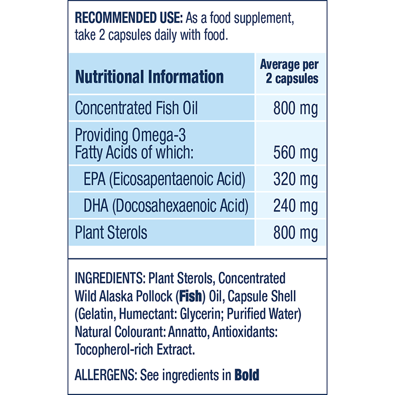 Cholesterol Support Omega-3 Fish Oil. 45 day supply. Best Before Mar 2027