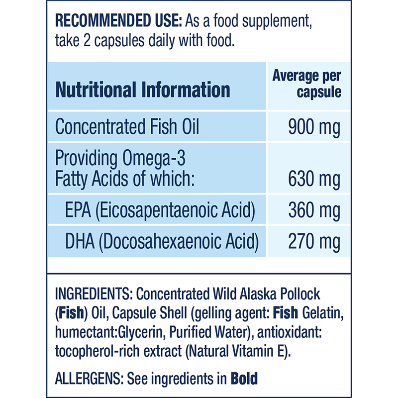 Easy Swallow Omega-3 Mini Fish Oil Softgels